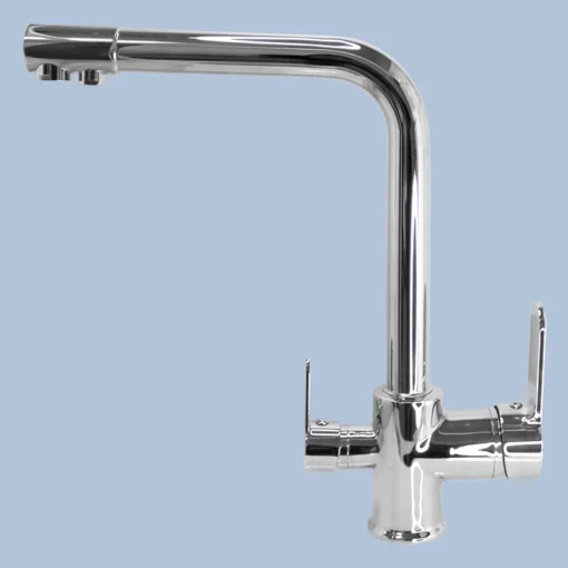 3-Wege Wasserhahn Chrome – Bild 2