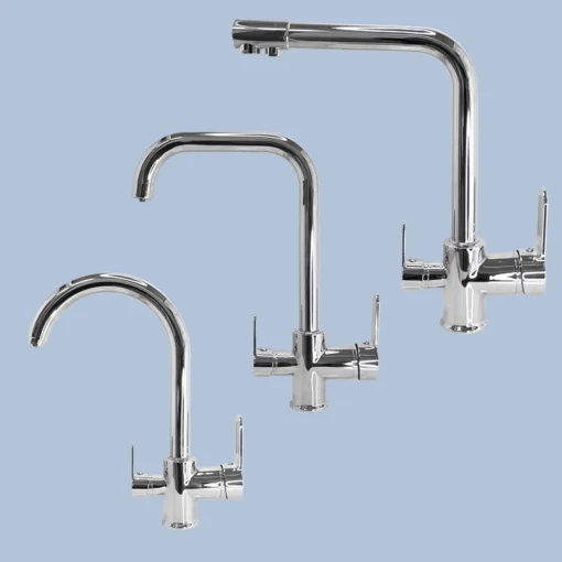 3-Wege Wasserhahn Chrome