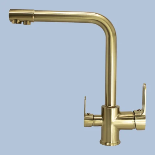 3-Wege Wasserhahn Gold – Bild 3