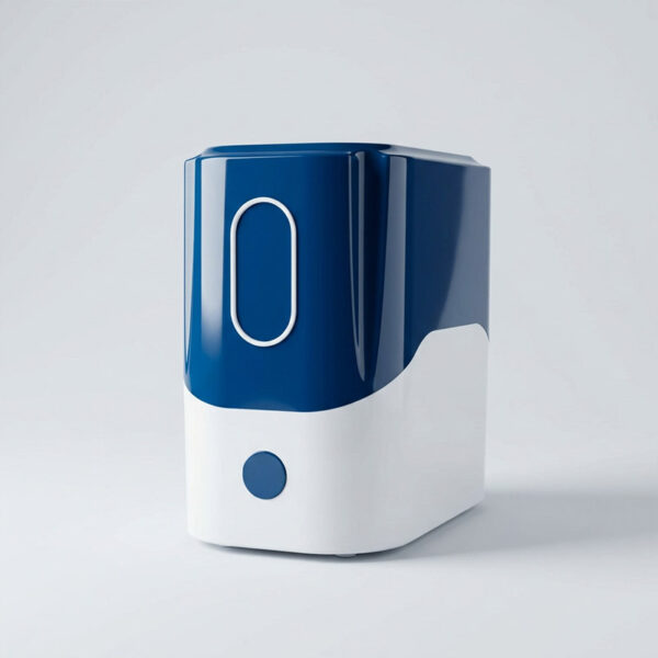 Bluestream Osmoseanlage im blau-weißen Kunststoffgehäuse, Frontansicht